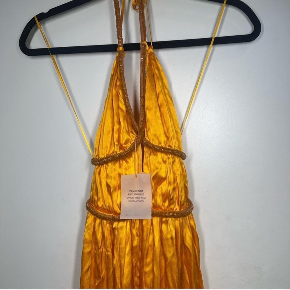 Cult Gaia Gold Silk Dress - Picture 7 of 7